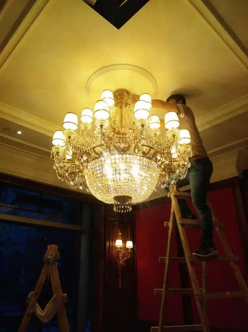 餐厅酒店灯具如何安装?组图给你看完美过程