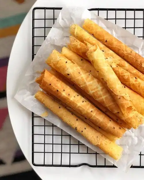 z是小鹿啊做的香脆蛋卷