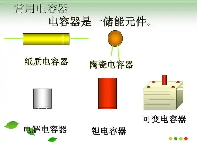 电子/电路 常见电容的作用ppt 介绍电容的公式,组成,作用 常用电容器