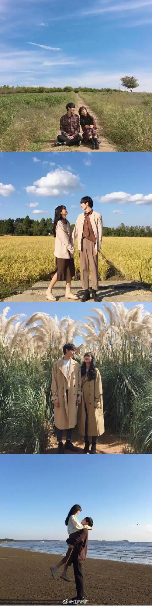 情侣拍照的姿势大全,拒绝路人照快快艾特你的另一半