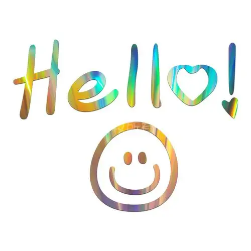 网红服装店玻璃门贴纸hello你好爱心笑脸北欧ins软装墙贴