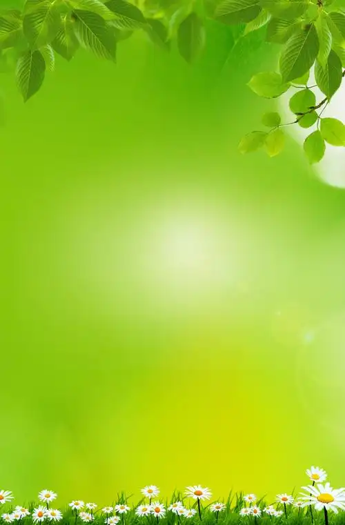 绿色清新渐变背景素材