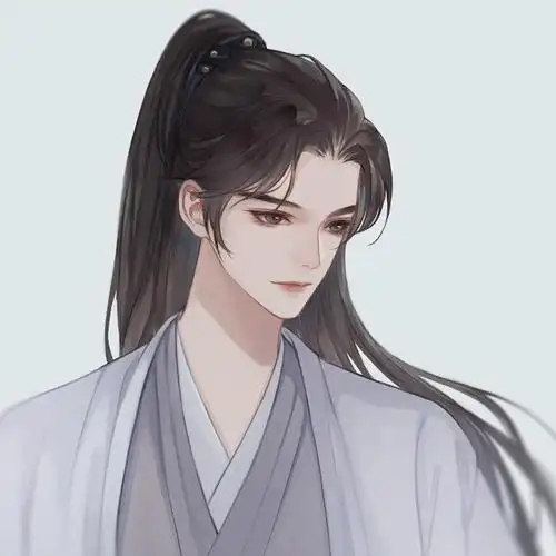 长发飘逸古风美男子_微信头像男图片_扣扣居