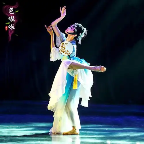 锦瑟古典舞蹈艺考练功飘逸京剧表演桃李同款民族服装