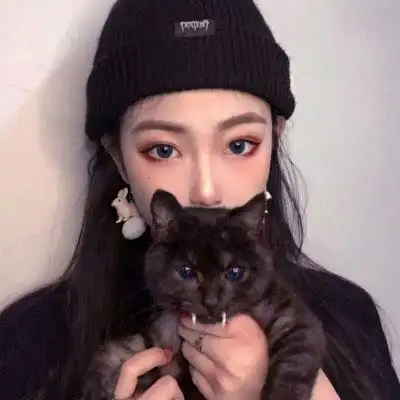 女生头像霸气超拽个性气质高冷披头发女图