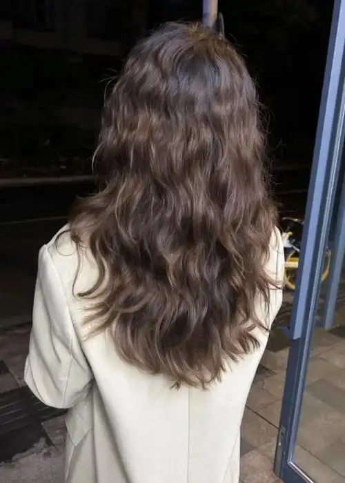 蓬松烫发 #自然烫发 #中长发烫发发型推荐