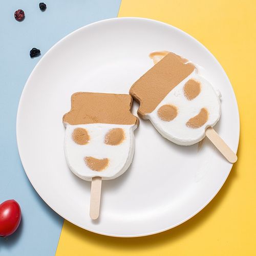光明雪糕明奇娃娃香草巧克力口味冰淇淋大头大头娃娃冰淇淋