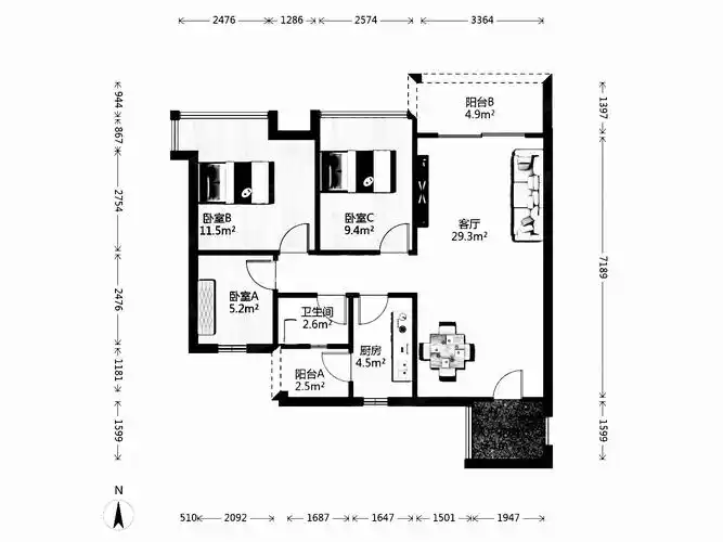 广园东东方名都 南向采光好 精装好房 楼龄新 出行方便