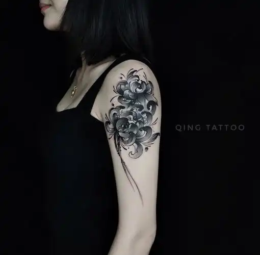 彼岸花纹身纹身遮盖遮盖纹身