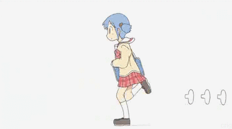 请和废柴的我谈恋爱动画奔跑女孩gif动图_动态图_表情包下载_soogif