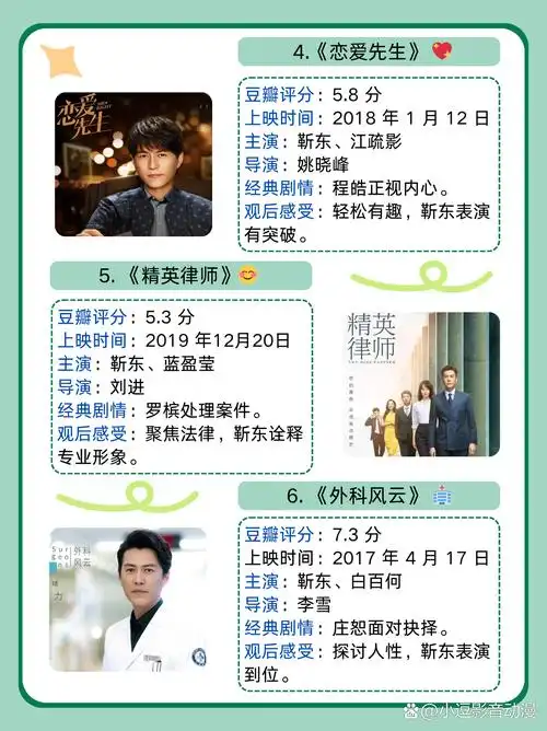 靳东演的电视剧全部  靳东,一位备受观众喜爱的演员,他以其精湛的演技