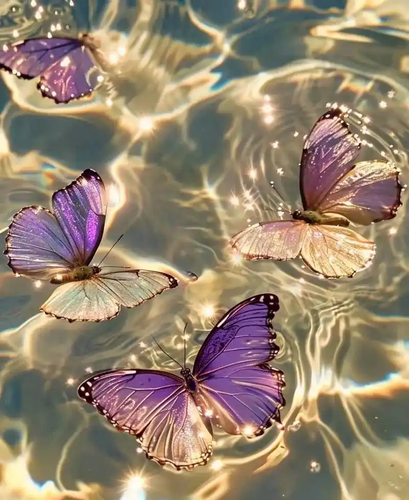 紫气东来.#好看 紫色梦幻蝴蝶 - 抖音