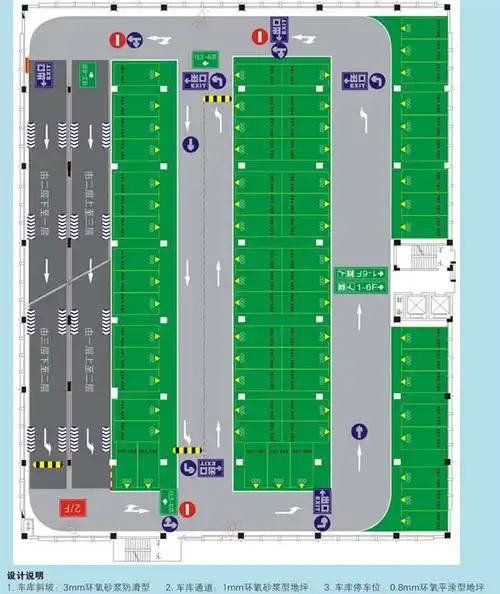 车库平面图设计 停车场系列