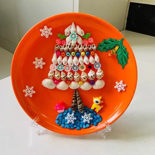 其它 高新区实验小学贝壳粘贴社团 写美篇一个一个地粘上,纯手工制作