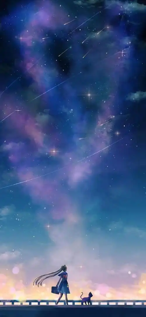 高清壁纸无水印 蓝紫色梦幻朦胧壁纸