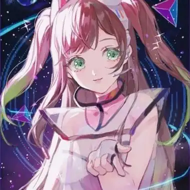 高清星河系梦幻的唯美星空闺蜜头像动漫图片