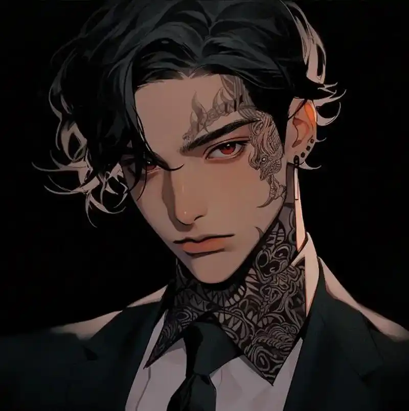 今天也要酷一下 #ai绘画 #西装杀 #动漫男头 #二次元男 - 抖音