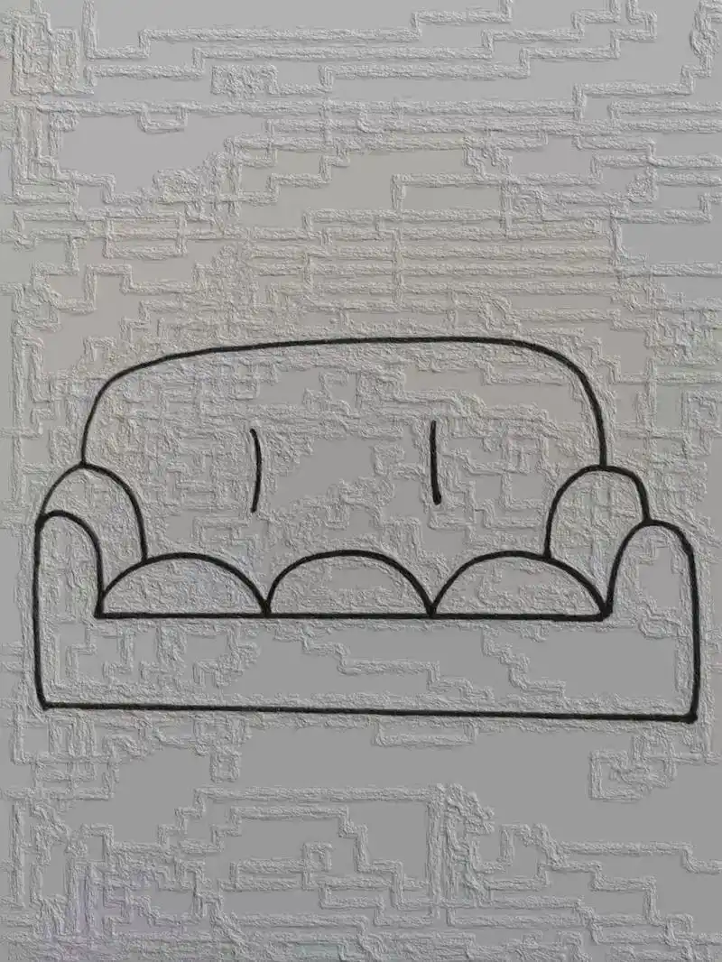 沙发简笔画教程