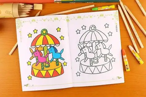 幼儿童涂色书2-3-4-6岁幼儿园宝宝学画画本涂鸦填色本宝宝简笔画7折