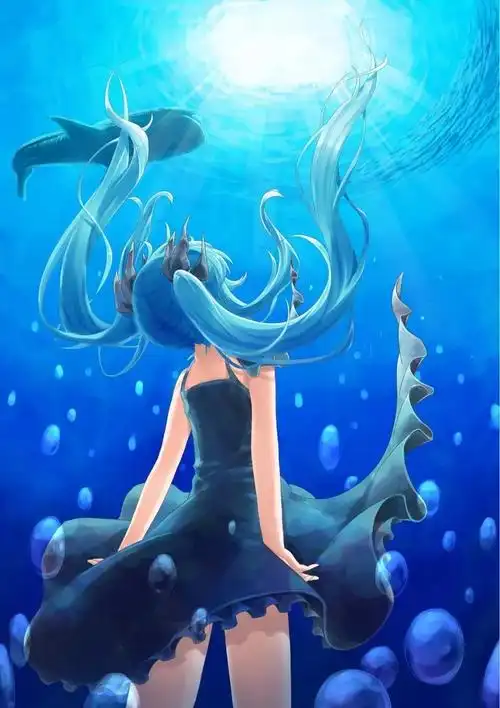 瞬眼光年触动心扉的深海少女