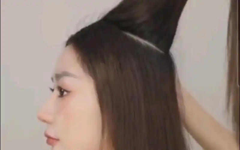 新娘编发长发造型