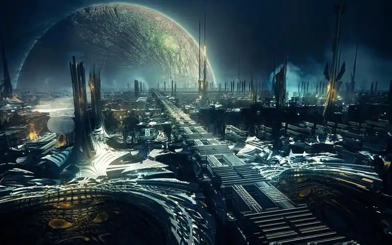 【分形】数字奇景-极具科幻感的分形星球:fraktaal