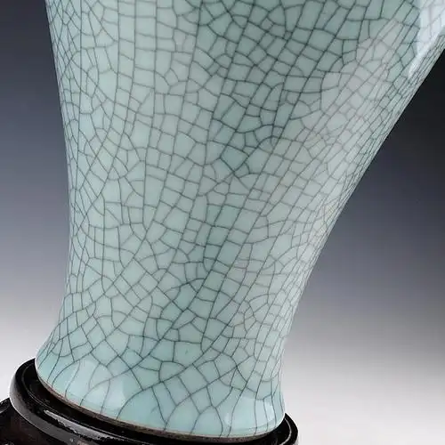 景德镇陶瓷器裂纹仿古花瓶开片官窑梅瓶复古家居花瓶