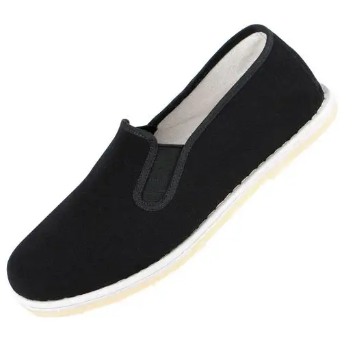 老北京布鞋男手工千层底方口黑布鞋爸爸传统中国风布鞋开车软底鞋