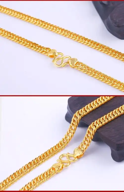 金鹏鑫珠宝黄金项链老板项链足金999结实链经典简约豪华显粗老板链