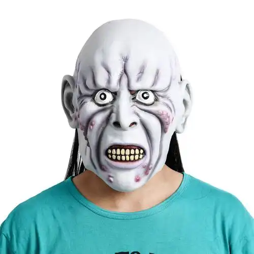 小丑面具搞笑万圣节恐怖头套吓人贞子男女通用搞笑鬼恶魔鬼死神乳胶