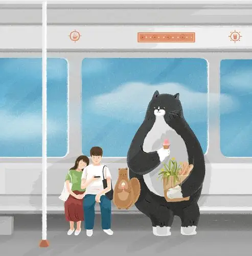 搭乘地铁|插画|创作习作|子栖不不 - 原创作品 - 站酷 (zcool)