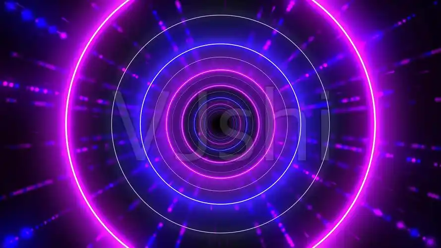 4k彩色粒子线动感闪烁模特灯光秀舞台背景