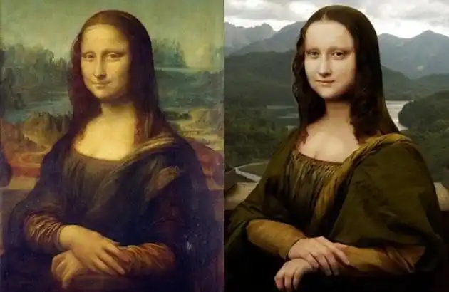 数码还原 br />《蒙娜丽莎》真人相貌
