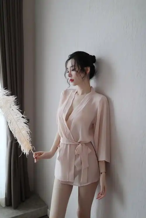 厄洛斯情趣内衣性感睡衣激情连体全身表演sm舒适网纱开襟睡裙宽松家居