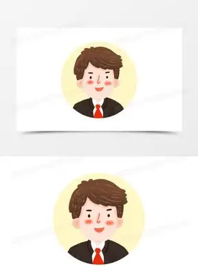 卡通插画风家族人物头像合集之爸爸头像素材