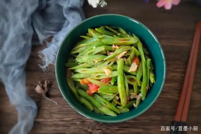 西红柿炒四季豆