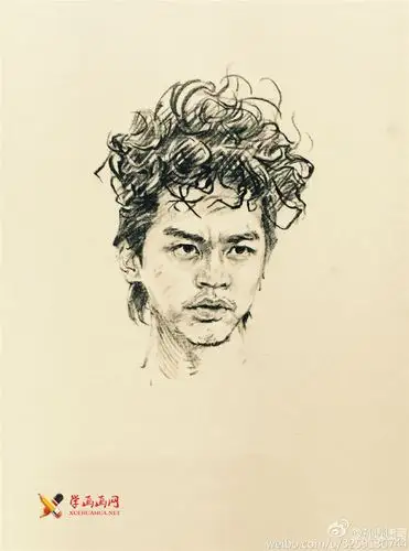 恶棍天使邓超速写步骤__速写教程_速写图片_速写入门_学画画网_国内最