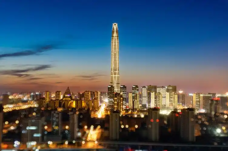 大赏今日天空绝了天津滨海新区周大福开发区日落城市夜景还没有人打赏