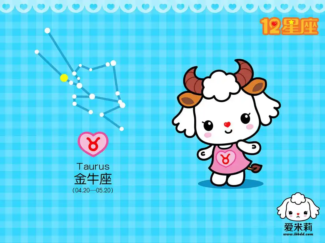 可爱的卡通形象之十二星座创意个性图片桌面壁纸