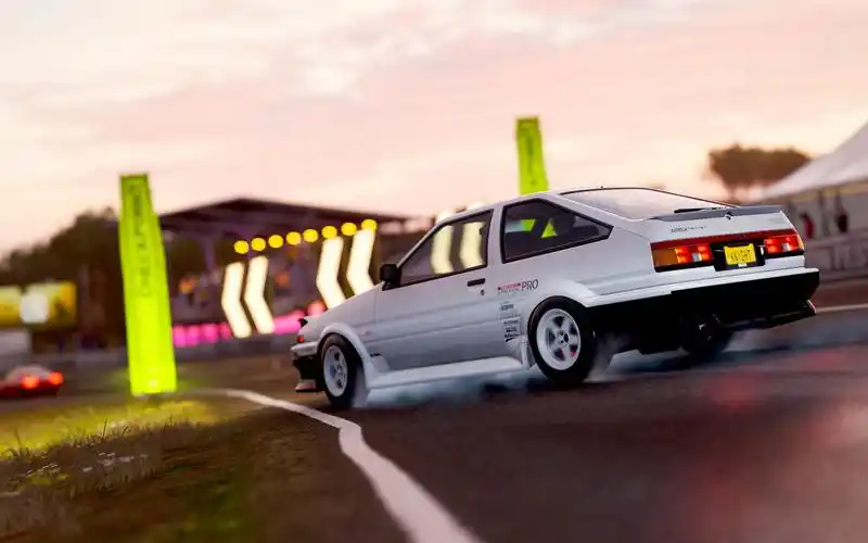 地平线4a级后驱ae86漂移跑法对战最高难度ai海上艾尔姆斯登冲刺赛