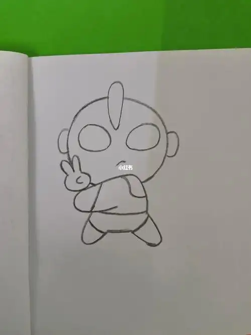 奥特曼简笔画要相信光