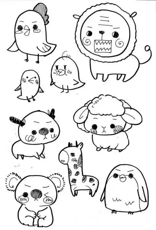 简笔超萌简笔画简单手绘可爱小图案可爱的手绘简笔画学起来超简单喜