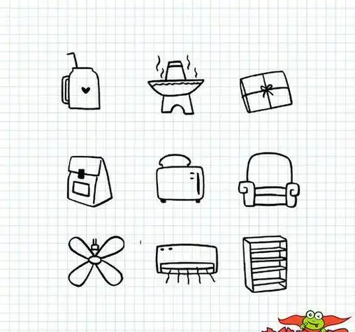 简单可爱小物品简笔画 简笔画图片大全-普车都