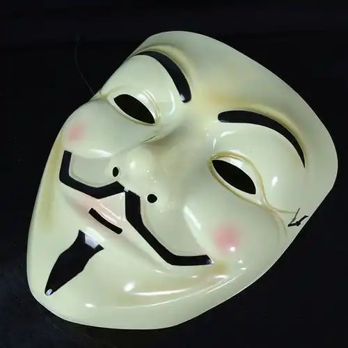 v字仇杀队面具全脸男万圣节成人cos化妆舞会派对搞怪假面pvc面具