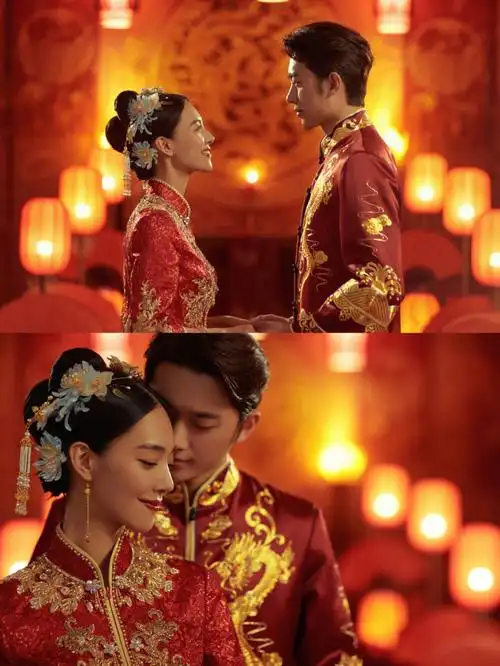 老公比我更中意的喜嫁婚纱照中国风绝绝子