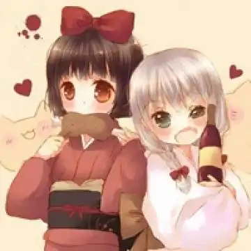 最新可爱姐妹卡通头像 好看的闺蜜动漫qq双人头像