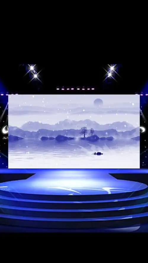 中国风水墨动画古典古风国学led大屏幕舞台晚会背景江南视频素材