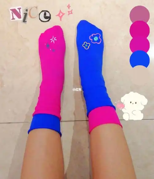 堆堆袜  #彩色袜子  #夏天袜子哇哦真的太爱了这两双袜子尤其是玫