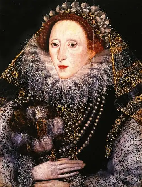 伊丽莎白一世女王持羽扇画像