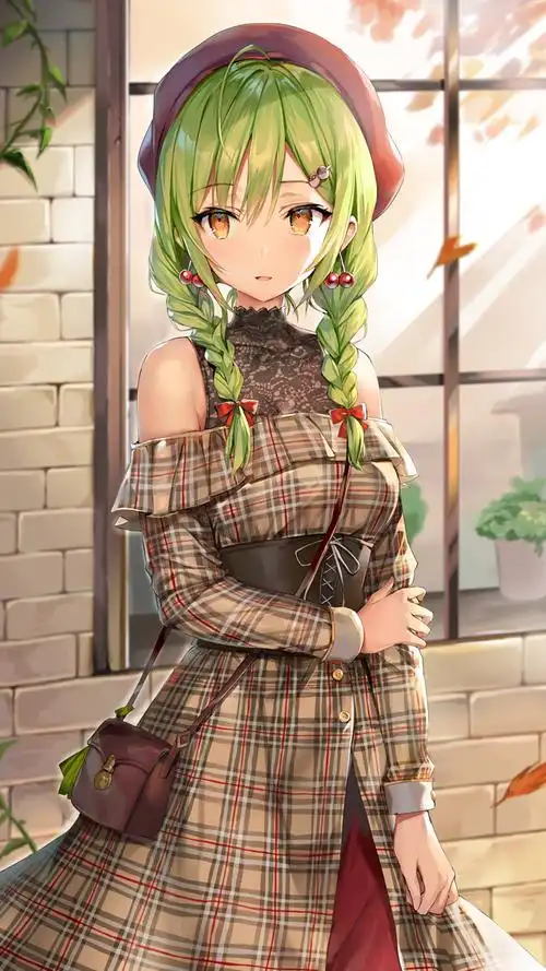 清新二次元美女手机壁纸图片